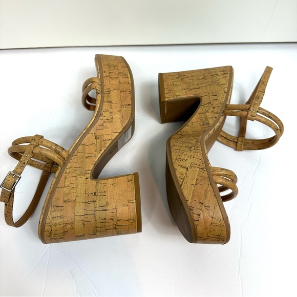 Universal Thread Women’s Cork Chunky Retro Boho Platform Heels Size 7.5 - Picture 5 of 8